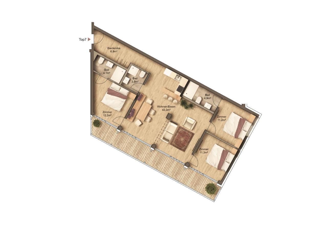 Panorama Residence Moesern 제펠드 인 티롤 외부 사진